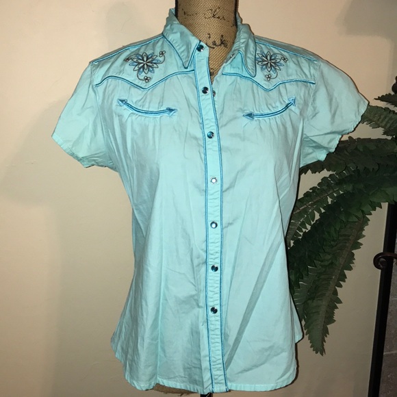 Wrangler Tops - Wrangler Pearl Snap Shirt